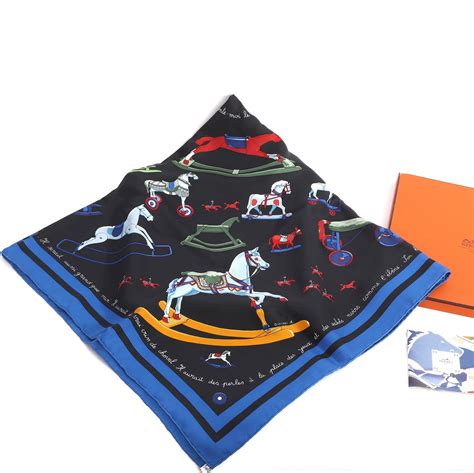 hermes scarf horse motif